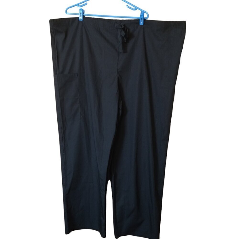 Adar Universal Scrub Pants Women's 3XL Black Drawstring Waist Pockets NEW